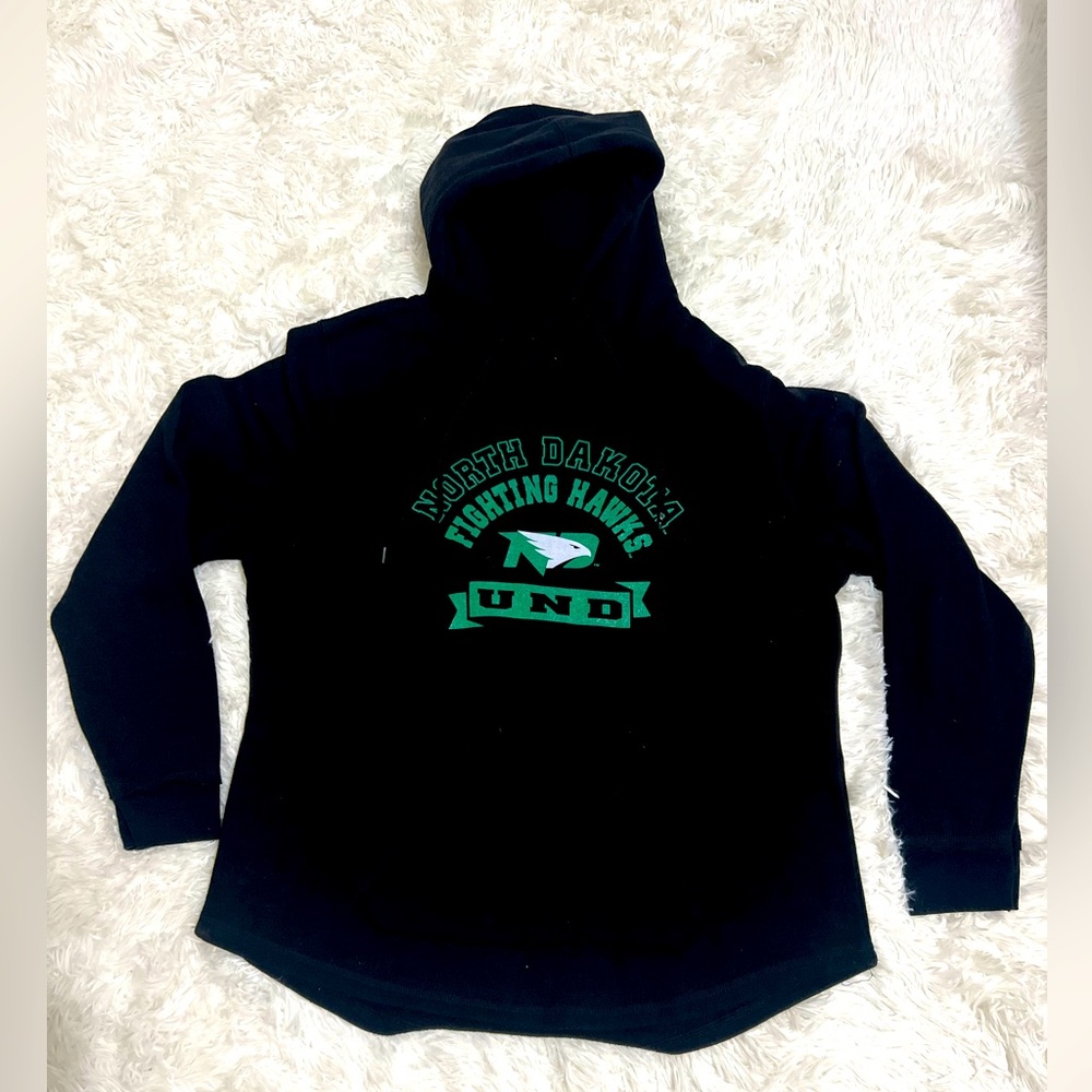 University of North Dakota Fighting Hawks Black Hoodie